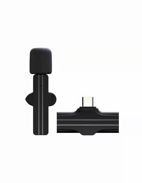 Wireless Lavalier Microphone Lapel Clip on Microphone Mic for Mobile Phone Vlog Live Stream Audio Live Vloggers Video Recording
