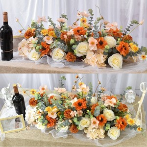 Flores Artificiales para Centro de Mesa, para Mesa de Comedor Larga, Reuniones de Negocios, Banquetes, Adornos Florales Decorativos para Escritorio - Product Image 2