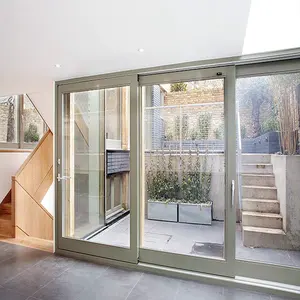 taschentür schalldicht energiesparend aluminium schiebetürrahmen preis gehärtetes glas terrasse dusche glas schiebetür