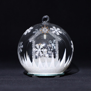 <span class=keywords><strong>Bolas</strong></span> de cristal decorativas, <span class=keywords><strong>bolas</strong></span> colgantes de cristal que cambian de color para Navidad - Product Image 3