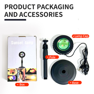 Lampada Tramonto Regolabile con Supporto, Luce di Proiezione LED USB, Proiettore Tramonto per Camera da Letto, Scatti Fotografici, Feste in Casa, Luce d'Ambiente Decorativa - Product Image 6
