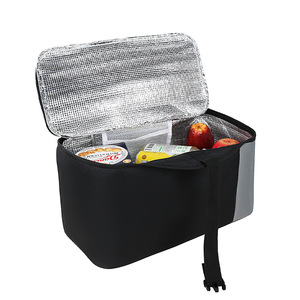 Picnic Bag Large Capacity Insulated Portable Outdoor Food Storage Cooler Car Use Red Black - Product Image 5