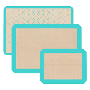 Tapis de cuisson en silicone 42*29.5CM avec bords, outil de cuisson, revêtement en silicone, vente directe en gros - Product Image 1