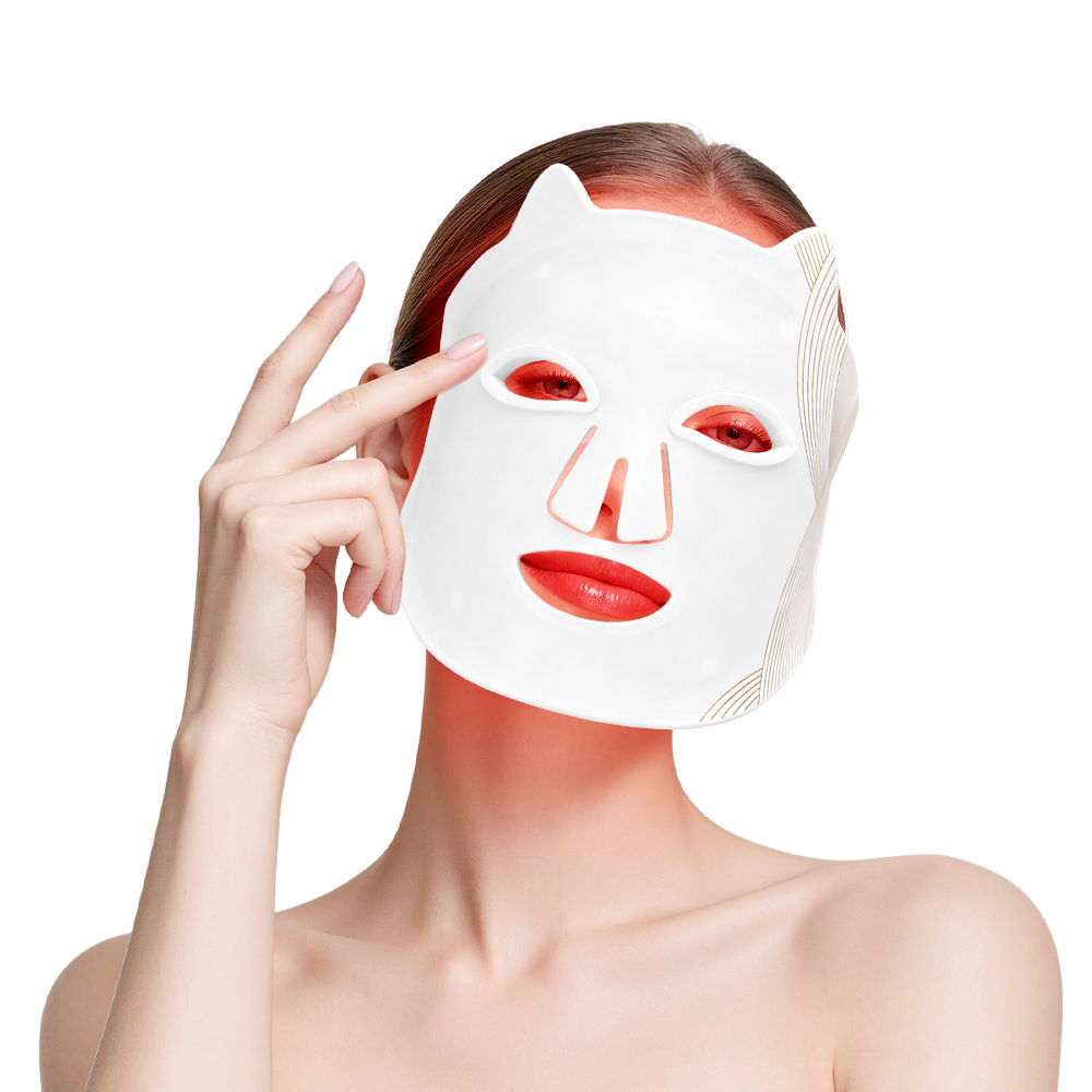 Red Near Infrared Light Therapy Mask with Pain Relief US Plug (Product Code ILY) Timer Function Smart Mask for Daily Home Use