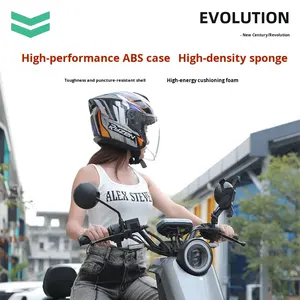 3C Certificado R05 Medio casco grande para hombres Mujeres Equipo de seguridad de espuma ABS universal para motocicletas Vehículos eléctricos Todas las estaciones - Product Image 2