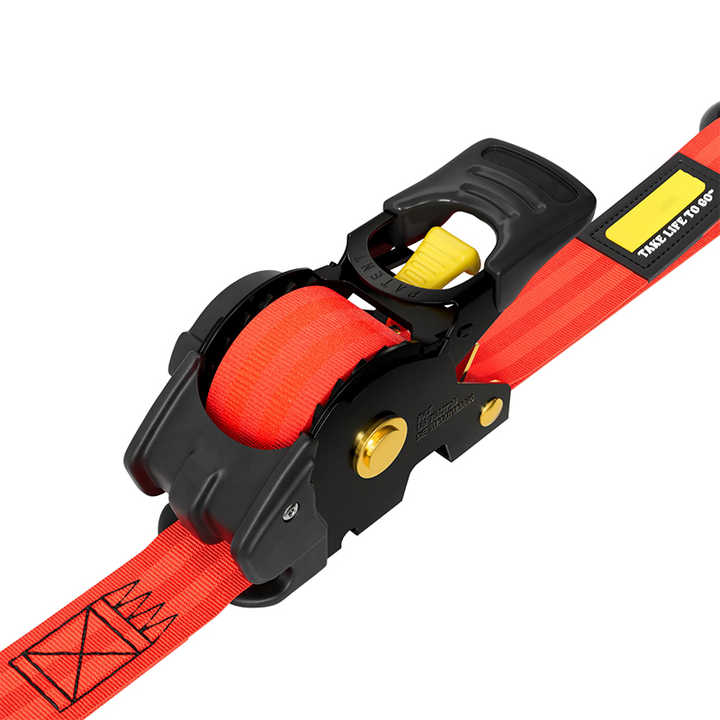 Trader Tim's 1" X 8' Ratchet Tie Down Straps Blue, Gray, Black Or Red - Heavy Duty Cargo Securing Straps For Trailers, Trucks, And Moving | Durable, Weather-Resistant Tie Downs | California - View #3