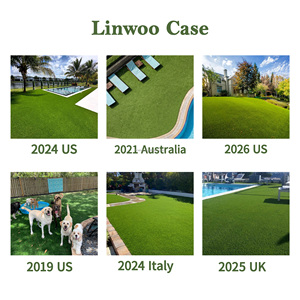 <span class=keywords><strong>Gazon</strong></span> <span class=keywords><strong>synthétique</strong></span> vert écologique et durable, tapis d'herbe artificielle haute densité <span class=keywords><strong>anti</strong></span>-UV pour événements en plein air - Product Image 5