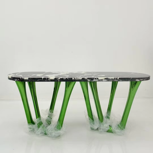 Console d'entrée élégante <span class=keywords><strong>de</strong></span> style nordique moderne, table d'entrée en acier inoxydable poli pour bureau, hall d'entrée et zone <span class=keywords><strong>de</strong></span> réception - Product Image 5