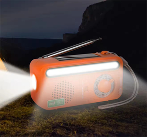 Radio de Emergencia Multibanda con Manivela Solar, Sintonización Automática, para Campismo y Actividades al Aire Libre, con Alarma SOS - Product Image 4