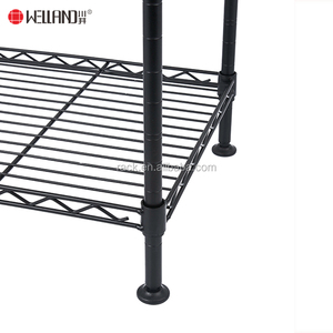 Giá để đồ 4 tầng bằng kim loại, phụ kiện kệ để đồ gia dụng, mạ crôm, sơn tĩnh điện, giá đỡ bằng dây thép - Product Image 6