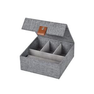 Caja de almacenamiento de tela para joyería, collar, anillo, pendiente, caja organizadora de joyería, organizador de almacenamiento de gafas de sol - Product Image 3