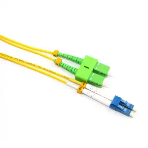 XXD high quality cheaper SC/LC UPC SM DX 2.0mm G652D Fiber optic jumper 1m 2m 5m 10m Yellow Fiber Optic Patch Cord