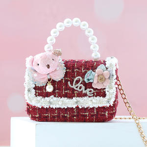 <span class=keywords><strong>Borsa</strong></span> a Tracolla Primaverile 2026 con Orsetto e Perle per Ragazze, Trendy <span class=keywords><strong>Borsa</strong></span> Principessa con Elementi Cartoon - Product Image 6