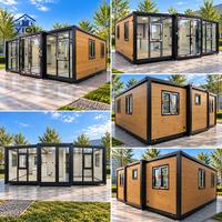 Maison pliante à double aile de 20 pieds, installation rapide, maison modulaire pour habitation résidentielle