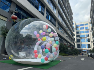 Dôme à bulles <span class=keywords><strong>gonflable</strong></span> transparent géant en PVC pour l'extérieur avec taille personnalisée - Product Image 3