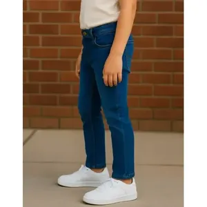 Jeans a gamba dritta Adrenaline per ragazzi, lavaggio medio, 5 tasche, casual, traspiranti, a vita media, pantaloni per bambini - Product Image 2