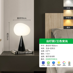 Modern Minimalist LED Nordic Style Table Lamp Vintage Iron Body Floor Lamp for Living Room Sofa Bedroom Bedside with E27 Base - Product Image 5