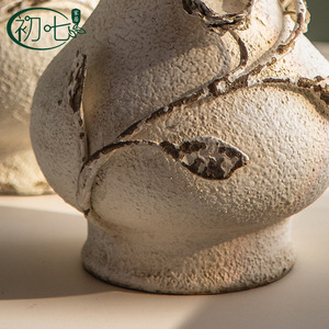 French Country Metal <b>Vases</b> Handmade Mosaic Design For Entryway Table Decorations - Product Image 5