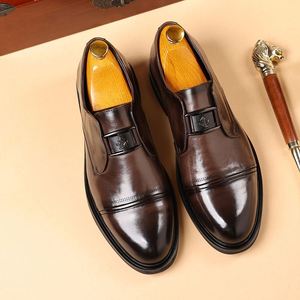Nouvelles Chaussures Habillées pour Hommes à Bout Pointu en Cuir Véritable pour Mariage et Affaires, Idéales pour un Usage Décontracté ou Professionnel - Product Image 3