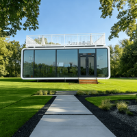 Casa Contenedor Modular con Aislamiento, Cabaña Tipo Apple, Casa Contenedor Cápsula, Villa para Exteriores