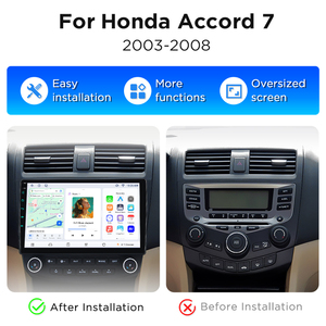 Autoradio Junsun sans fil CarPlay Android Auto pour Honda Accord 7 2003-2008 7870, lecteur DVD de voiture, unité centrale de voiture - Product Image 2
