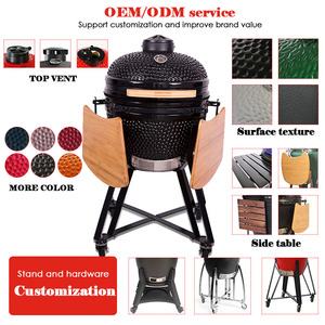 Barbecue Kamado 20 pouces, extra large, en céramique épaissie, au charbon de bois, pour usage commercial et extérieur, idéal pour villa - Product Image 4