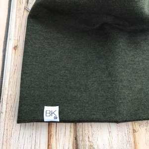 Gorros de punto verde bosque de bambú con precio de descuento de fábrica, gorro para quimioterapia, gorro para cáncer con precio competitivo - Product Image 3