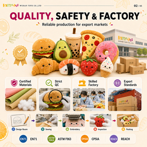 Nouveauté : Jouets en peluche personnalisés sur le thème des desserts, fabriqués à partir de matériaux recyclés pour les boutiques de cadeaux et les confiseries, directement de l'usine, MOQ flexible - Product Image 3