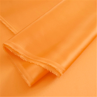 Tissu en satin de soie naturel, confortable, disponible en plusieurs couleurs unies, prix réduit, en stock, pour vêtements, rideaux