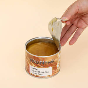WaxNewK, venta al por mayor, 400g, lata dorada, depilatoria, cálida, suave, Etiqueta Privada, pasta de <span class=keywords><strong>cera</strong></span>, depilación, <span class=keywords><strong>cera</strong></span> caliente - Product Image 2