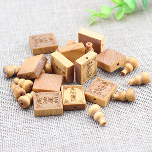 Cliff Cypress Wood Square Pendant Gourd <b>Beads</b> For Bracelet Making High Oil Content Collectible Buddhist <b>Beads</b> - Product Image 4