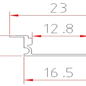 17*07 Customizable Led <b>Light</b> Floor Profile Kitchen Wall Aluminum Extrusion Profiles Car with Led <b>Lights</b> Channels - Product Image 6