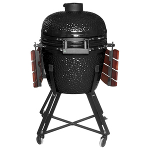 SEB 카마도 19인치 피자 오븐 카트 포함 숯불 카마도 그릴 24인치 세라믹 카마도 그릴 야외 가스 바베큐 그릴 - Product Image 3