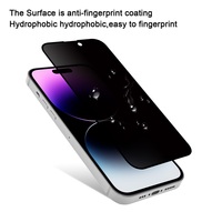 Protector de Pantalla de Privacidad VMAX 2.5D para iPhone 14 13 12 Pro Max, Cristal Protector Antideslumbrante para iPhone 15 16 Plus 17 Air