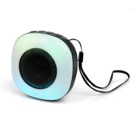 Altavoz Portátil para Exteriores con Luces RGB Creativas, Ideal para Cine en Casa, Fiestas, Computadora, con Micrófono Integrado, Reproducción por Tarjeta TF y Auxiliar