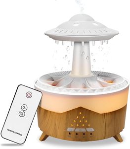 Diffuseur d'arômes électrique à gouttes de pluie à expédition rapide, humidificateur à brume fraîche de 350 ml avec télécommande pour la maison et le bureau - Product Image 1