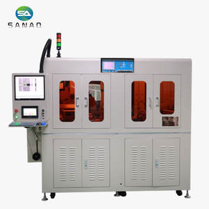 Machine entièrement automatique de coupe de câbles coaxiaux, de dénudage <span class=keywords><strong>multicouche</strong></span>, de sertissage et d'enrobage <span class=keywords><strong>à</strong></span> l'étain - Product Image 1