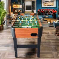 Maßgefertigte 4-Fuß-Holz-Mini-Tischfußballtische, professioneller Indoor-Tischfußballtisch aus MDF+PVC, Unterhaltungsspiel-Tischkicker für Männer