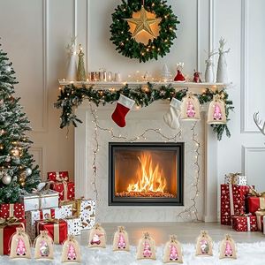 Sac de Noël personnalisé en coton recyclé et écologique, imprimé en sérigraphie, avec cordon de serrage, origine Zhejiang, idéal pour les cadeaux - Product Image 1
