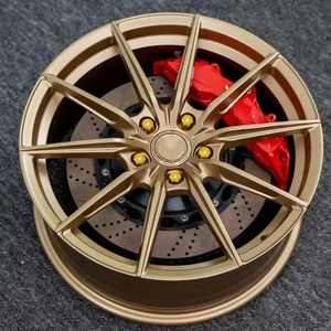 Jantes en alliage d'aluminium moulées en stock, roues WF de 15 à 19 pouces pour voitures particulières, jantes de course en noir, bronze, argent, chrome - Product Image 3
