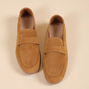 <span class=keywords><strong>Mocassini</strong></span> da <span class=keywords><strong>Donna</strong></span> Neri in Finta Pelle Scamosciata, Scarpe Casual Senza Tallone e Senza Cinturino - Product Image 5