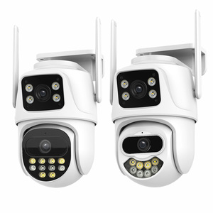 Hot Selling Outdoor 4K Doppel linse <span class=keywords><strong>ZigBee</strong></span> Home Security Bewegungs erkennung Ptz Gun-Ball Linkage <span class=keywords><strong>IP</strong></span>-Kameras De Seguridad Exterior