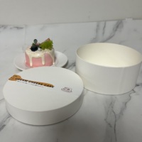 Boîte d'emballage personnalisée pour gâteau au fromage rond, boîte à dessert à emporter sur mesure