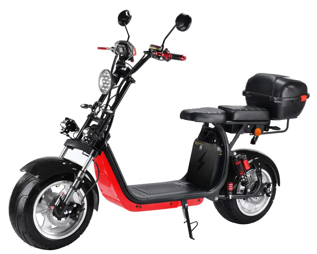 Eu/Usa Magazijn 2023 Nieuwe Citycoco 3000W Elektrische Scooters Bromfiets Motorfietsen 3000W E Chopper Voor Volwassen Dikke Band Elektrische Fiets