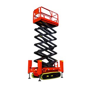 Harga Pabrik Hidrolik Elektrik Tipe Crawler Self Propelled <span class=keywords><strong>Scissor</strong></span> <span class=keywords><strong>Lift</strong></span> 4-18m Platform Kerja Udara Medan Kasar - Product Image 1