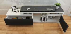 <span class=keywords><strong>OUHAN</strong></span> Mobilier de salon Offre Spéciale meuble tv salon moderne mdf style moderne meuble tv et table de centre - Product Image 3