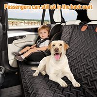 Housse de siège auto de luxe pour animaux de compagnie, pour siège arrière, imperméable, non rembourrée, protection de siège pour chien, design antidérapant, convient aux voitures, SUV, camions