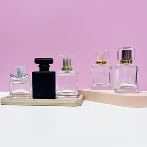 Envases Cosmeticos Frascos De Vidrio Para 50 ml 100ml Parfum <b>Bottle</b> <b>Empty</b> Rectangular Black Perfume <b>Bottle</b> Luxury Glass - Product Image 4