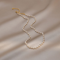 Collier à chaîne de perles Ywxs, mode féminine, luxe léger, design de niche, chaîne de clavicule, pendentif à perles, vente en gros pour femmes