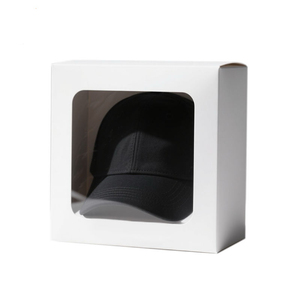 Boîte à chapeau en carton ondulé avec fenêtre, prix de gros, logo personnalisé, boîte avion 3 couches pour emballage et expédition de casquettes, commande en gros - Product Image 3